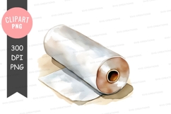 Roll of aluminum foil clipart png Product Image 1