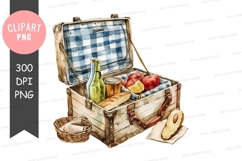 Picnic basket clipart png Product Image 1