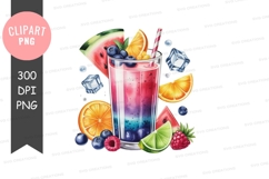 Refreshing fruit smoothie clipart png Product Image 1