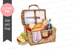 Picnic basket clipart png Product Image 1