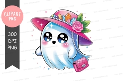 Fashionable ghost clipart png Product Image 1