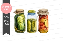 Clipart png: assorted pickle jars Product Image 1