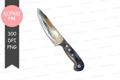 Clipart png of a kitchen knife Product Image 1