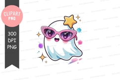 Whimsical ghost in summer attire Product Image 1