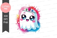 Stylish ghost clipart png Product Image 1