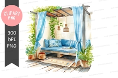 Serene outdoor lounge area Product Image 1
