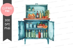 Home bar cabinet clipart png Product Image 1