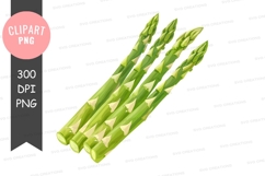 Three fresh asparagus spears Product Image 1