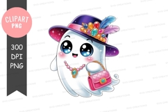 Cute ghost clipart png Product Image 1