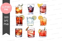Assorted cocktails clipart png Product Image 1