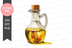 Olive oil bottle clipart png Product Image 1