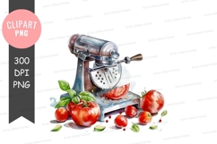 Vintage tomato slicer clipart png Product Image 1