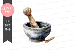 Mortar and pestle clipart png Product Image 1