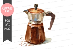 Traditional coffee maker clipart png Product Image 1