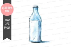 Empty glass bottle clipart png Product Image 1