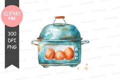 Watercolor toaster with eggs Product Image 1