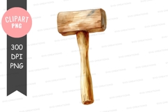 Wooden mallet clipart png Product Image 1