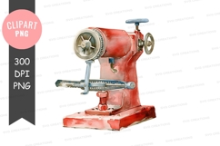 Vintage sewing machine clipart png Product Image 1