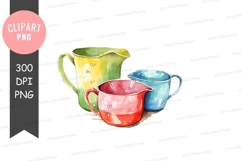 Colorful pitchers clipart png Product Image 1