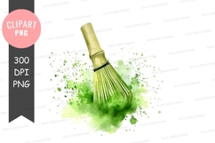 Matcha whisk clipart png Product Image 1