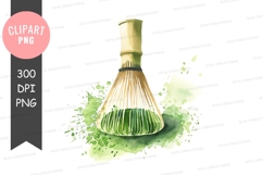 Matcha whisk clipart png Product Image 1