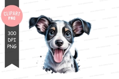 Happy puppy clipart png Product Image 1