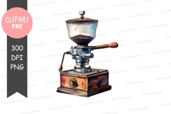 Vintage coffee grinder clipart png Product Image 1