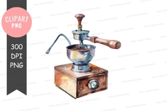 Vintage coffee grinder clipart png Product Image 1
