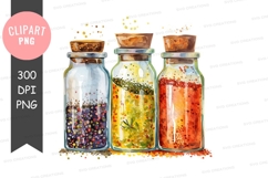 Spices in jars clipart png Product Image 1