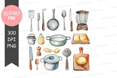 Kitchen utensils and tools clipart png Product Image 1