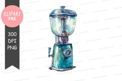 Blue coffee grinder clipart png Product Image 1