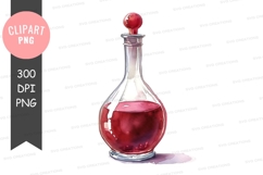 Elegant wine bottle clipart png Product Image 1