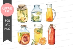 Assorted beverages clipart png Product Image 1