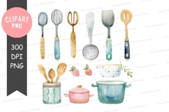 Kitchen utensils and cookware clipart png Product Image 1