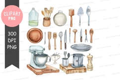 Kitchen tools and utensils clipart png Product Image 1
