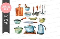Kitchen utensils and cookware clipart png Product Image 1