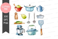 Kitchen utensils and food clipart png Product Image 1