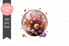 Abstract floral balloon clipart png Product Image 1
