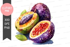 Passion fruit clipart png Product Image 1
