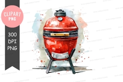 Red outdoor grill clipart png Product Image 1