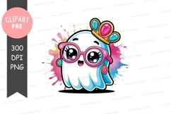 Cute ghost clipart png Product Image 1