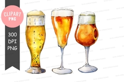 Three types of beer glasses Product Image 1
