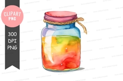 Colorful jar clipart png Product Image 1