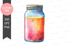 Colorful jar clipart png Product Image 1