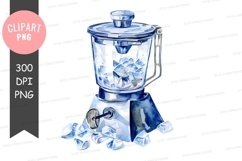 Blue blender with ice Product Image 1