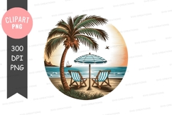 Tropical beach scene Product Image 1
