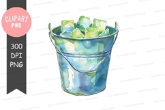 Ice bucket clipart png Product Image 1