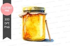 Golden honey jar clipart png Product Image 1