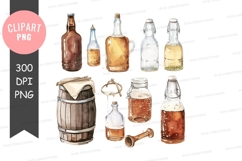 Assorted beverage containers clipart png Product Image 1