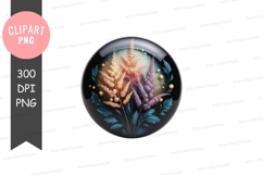 Enchanted floral sphere clipart png Product Image 1